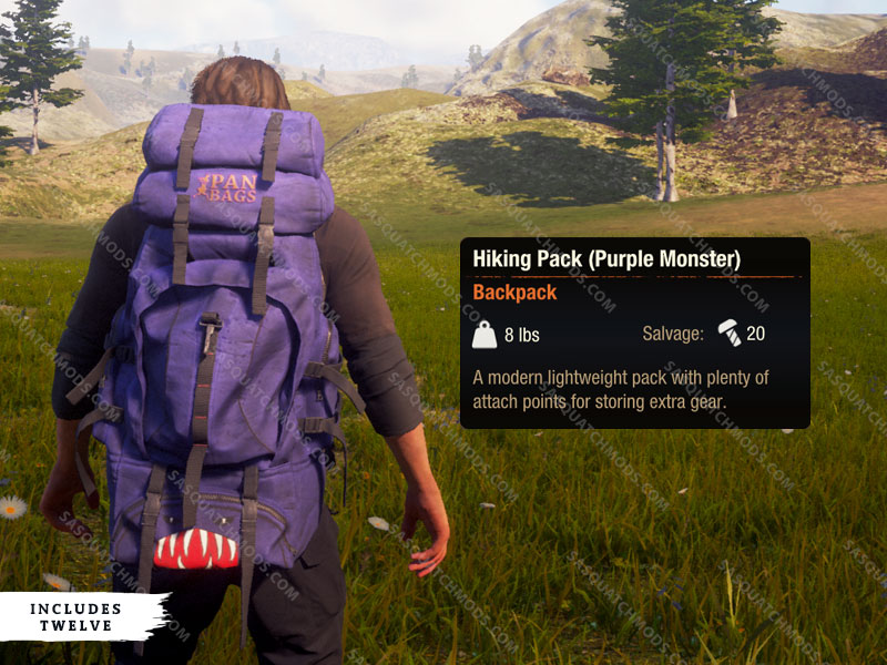 state of decay 2 Purple Monster hiking pack