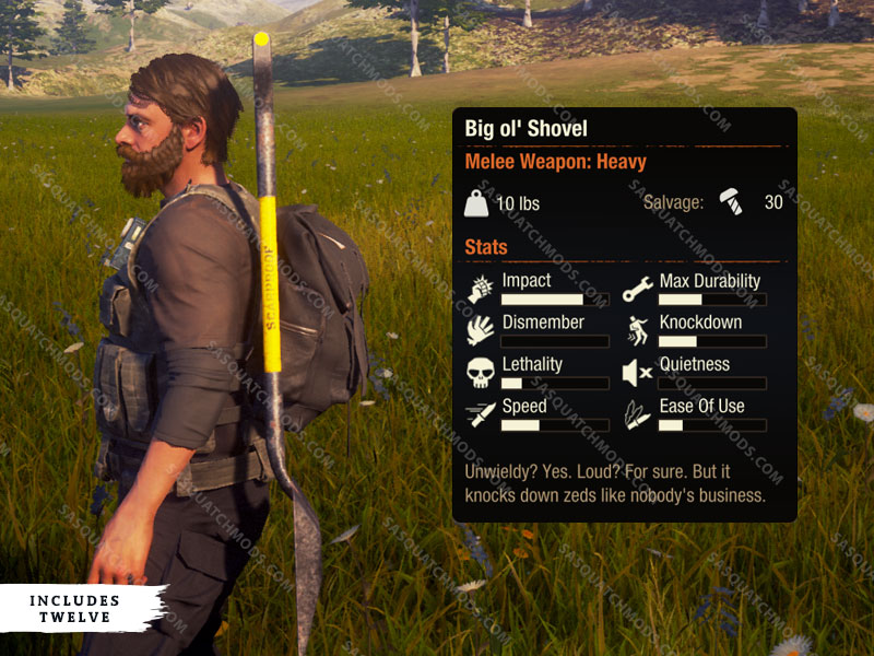 state of decay 2 big ol shovel heavy weapon
