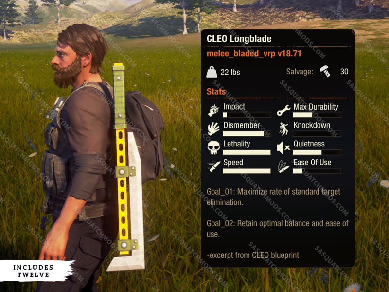 state of decay 2 cleo longblade