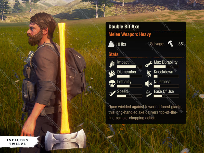 state of decay 2 double bit axe heavy weapon