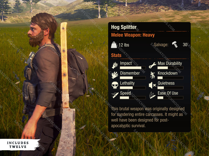 state of decay 2 hog splitter heavy weapon