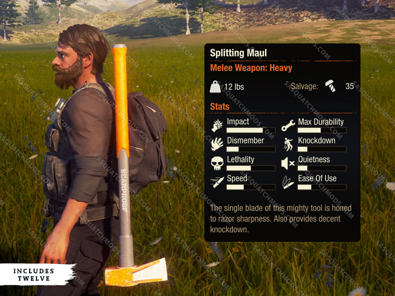 state of decay 2 splitting maul heavy weapon