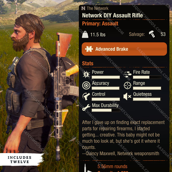 state of decay 2 network diy assault rifle