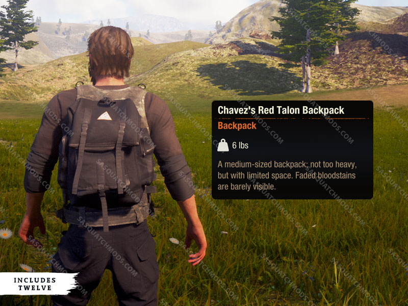 state of decay 2 chavez's red talon backpack