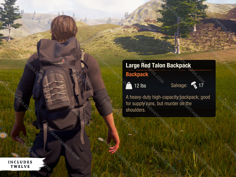 state of decay 2 Large Red Talon Backpack