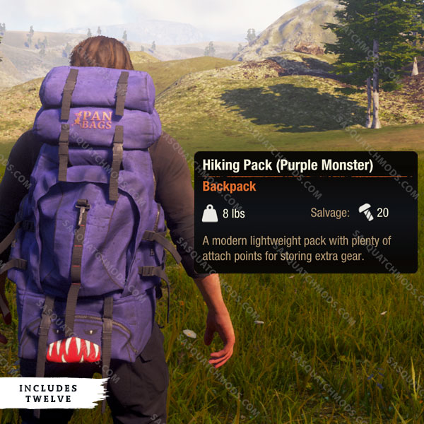 state of decay 2 Hiking Pack (Purple Monster)