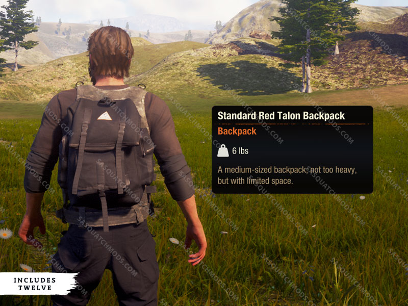 state of decay 2 standard red talon backpack