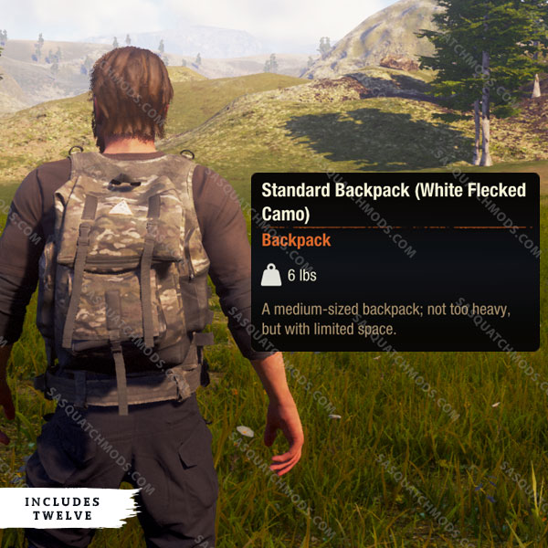 state of decay 2 White Flecked Camo backpack