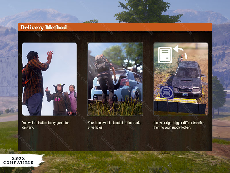 state of decay 2 delivery method