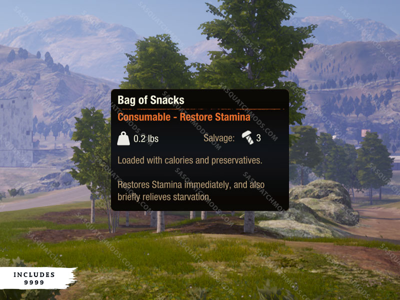 state of decay 2 bag of snacks