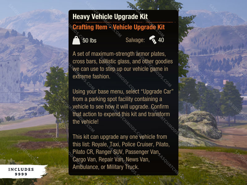 State of Decay 2 Vehicles - Sasquatch Mods