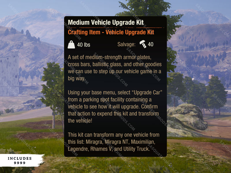 state of decay 2 medium vehicle upgrade kits