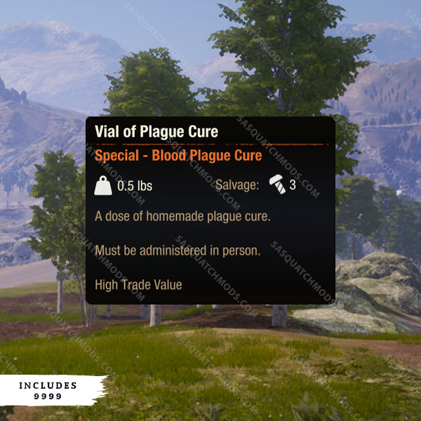 state of decay 2 Vial of Plague Cure