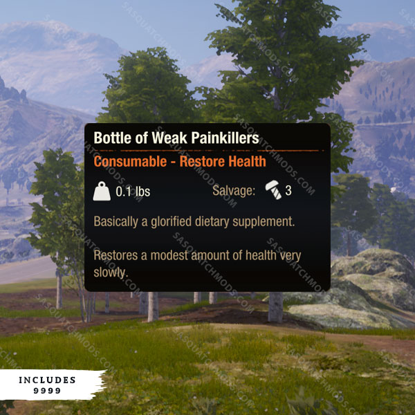 state of decay 2 bottles of weak painkillers