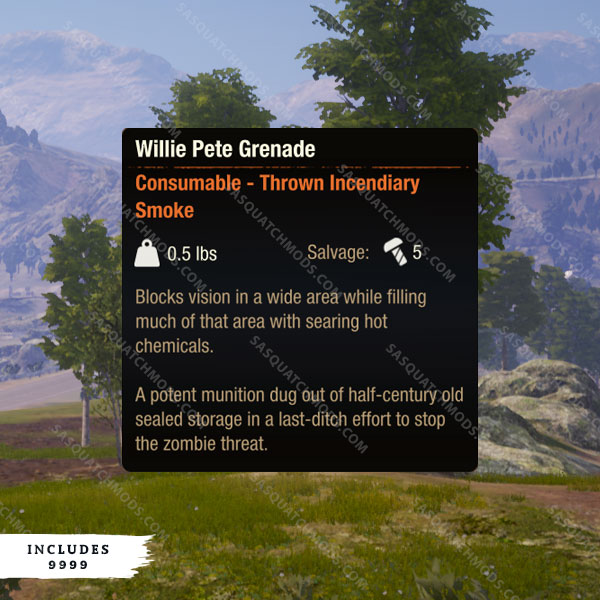 state of decay 2 willie pete grenades
