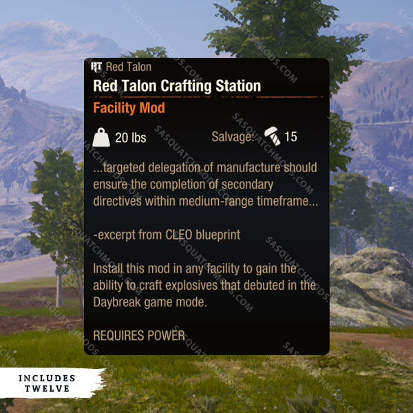 state of decay 2 red talon crafting station