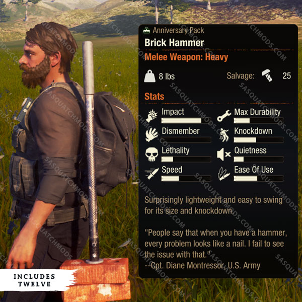 state of decay 2 brick hammer