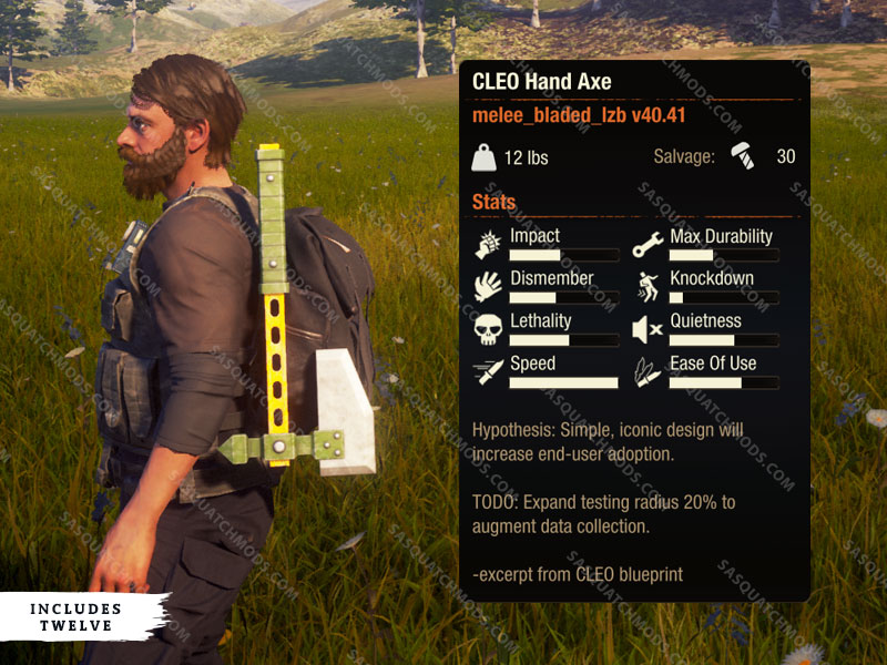 state of decay 2 cleo hand axe