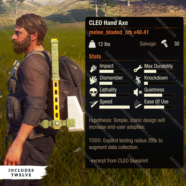 state of decay 2 cleo hand axe