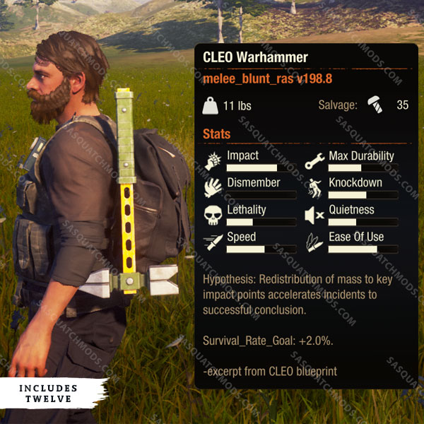 state of decay 2 cleo warhammer
