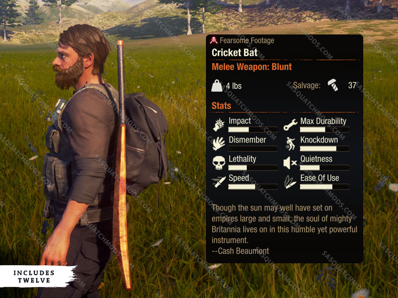 state of decay 2 Cricket Bat