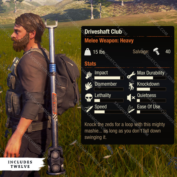 state of decay 2 driveshaft club