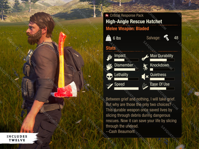 state of decay 2 high-angle rescue hatchet