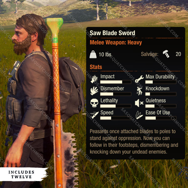 state of decay 2 saw blade sword