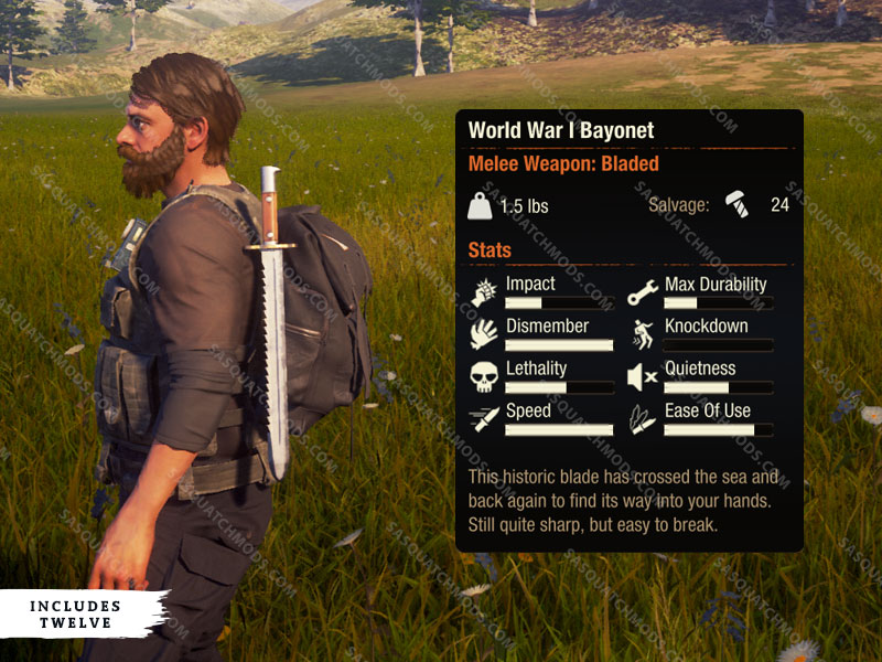 state of decay 2 world war 1 bayonet