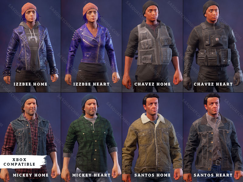 3 Character Model Changes - State of Decay 2 - Sasquatch Mods