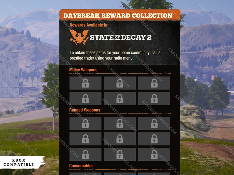 state of decay 2 daybreak items unlocked