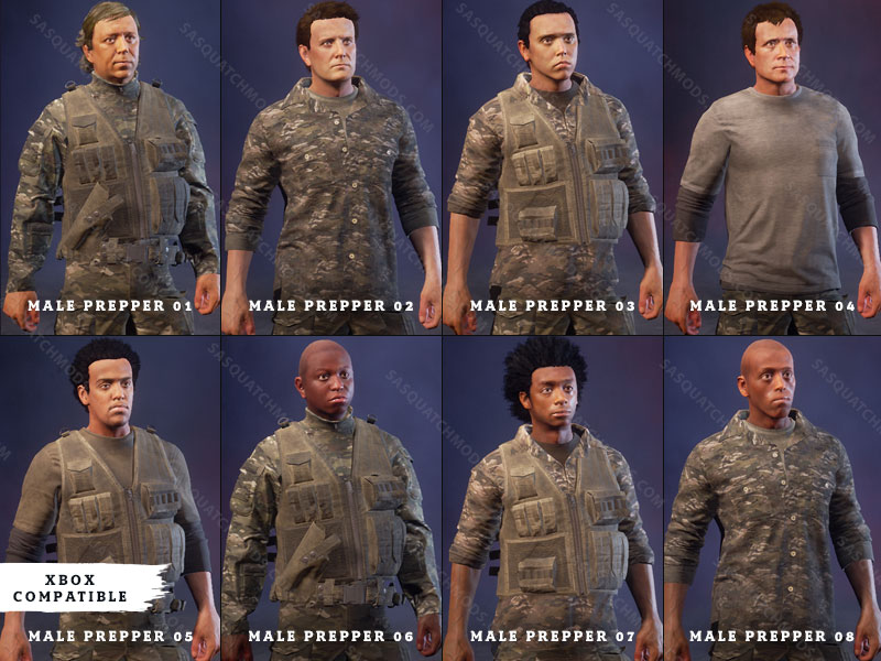 3 Character Model Changes - State of Decay 2 - Sasquatch Mods