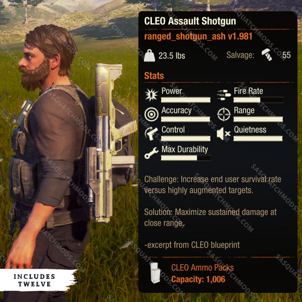 state of decay 2 cleo assault shotgun