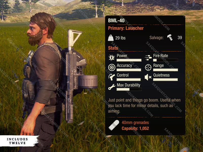 state of decay 2 bml-40 grenade launcher