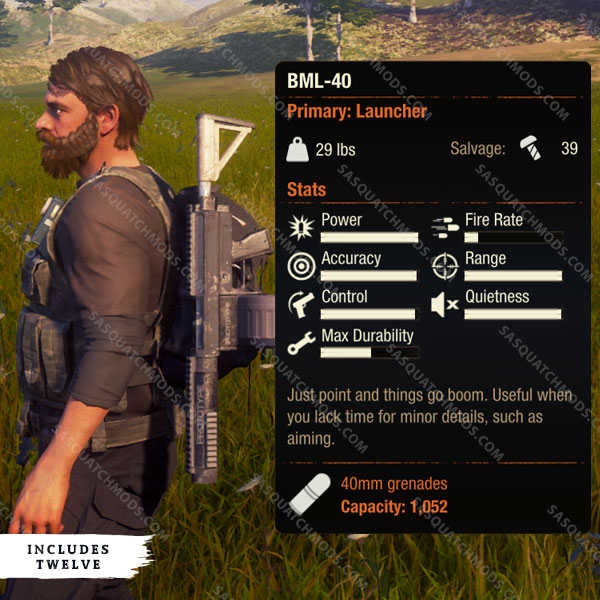 Grenade Launcher Pack - State of Decay 2 - Sasquatch Mods