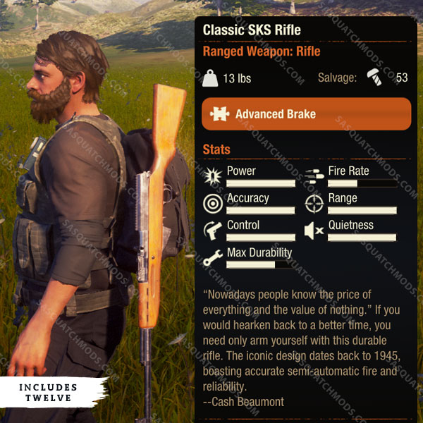 state of decay 2 classic sks rifle
