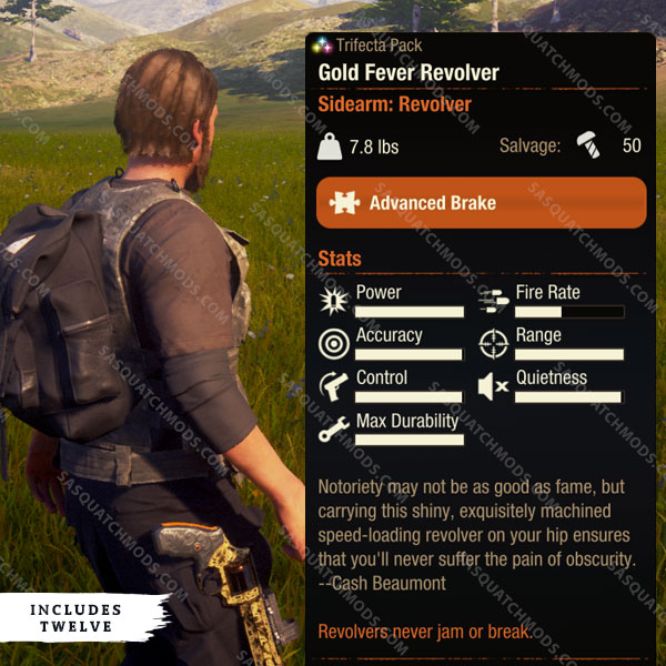 state of decay 2 Gold Fever Revolver