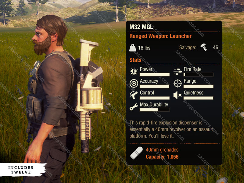 Grenade Launcher Pack - State of Decay 2 - Sasquatch Mods