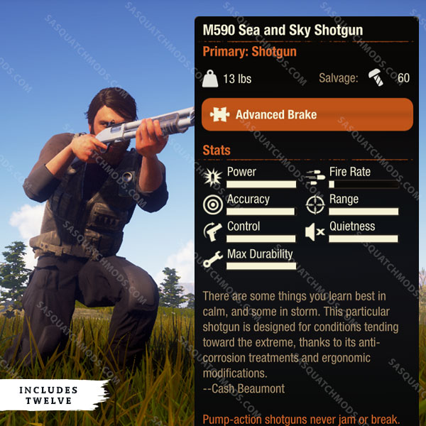 state of decay 2 M590 Sea and Sky Shotgun