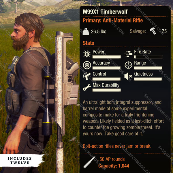 state of decay 2 m99x1 timberwolf