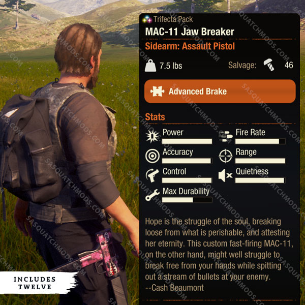 state of decay 2 MAC-11 Jaw Breaker