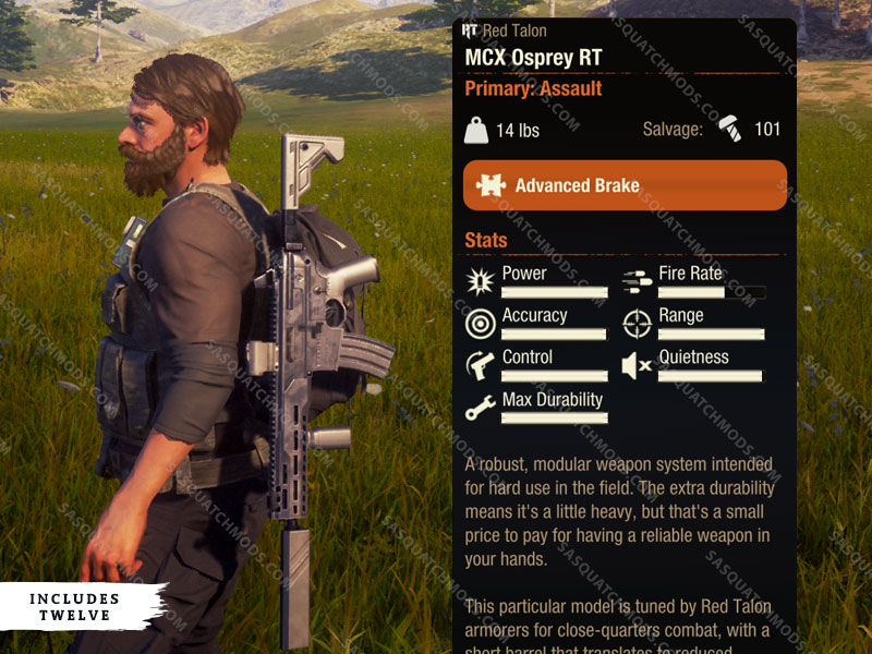 MCX Osprey RT (x12) - State of Decay 2 - Sasquatch Mods