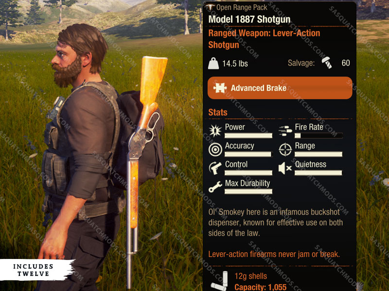 state of decay 2 model 1887 shotgun