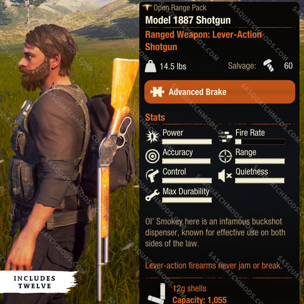 state of decay 2 model 1887 shotgun