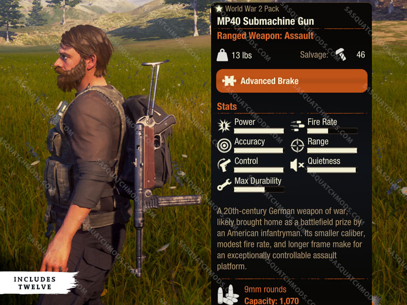 state of decay 2 mp40 submachine gun