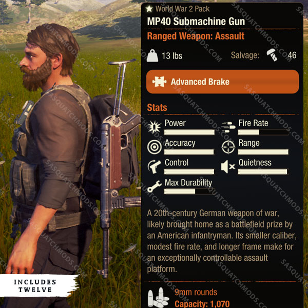 state of decay 2 mp40 submachine gun