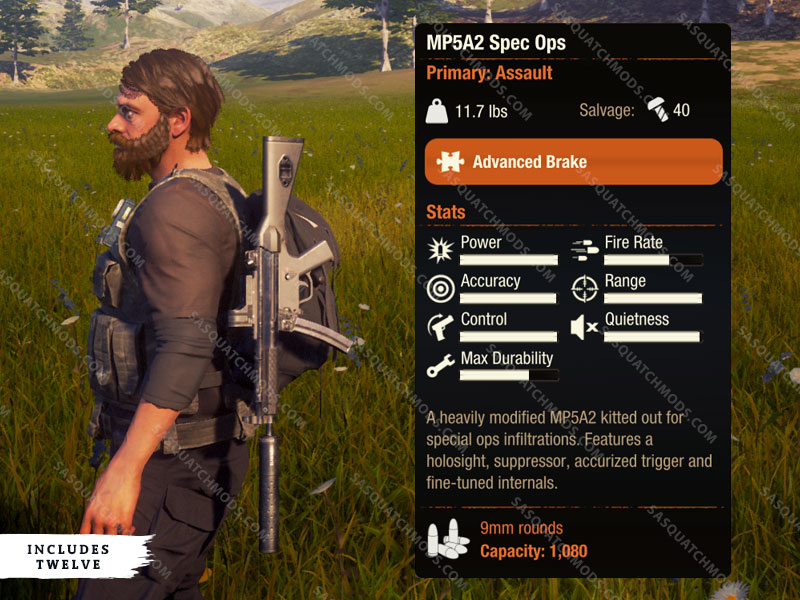 state of decay 2 MP5A2 Spec Ops