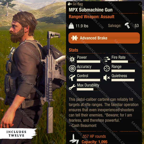 state of decay 2 mpx submachine gun