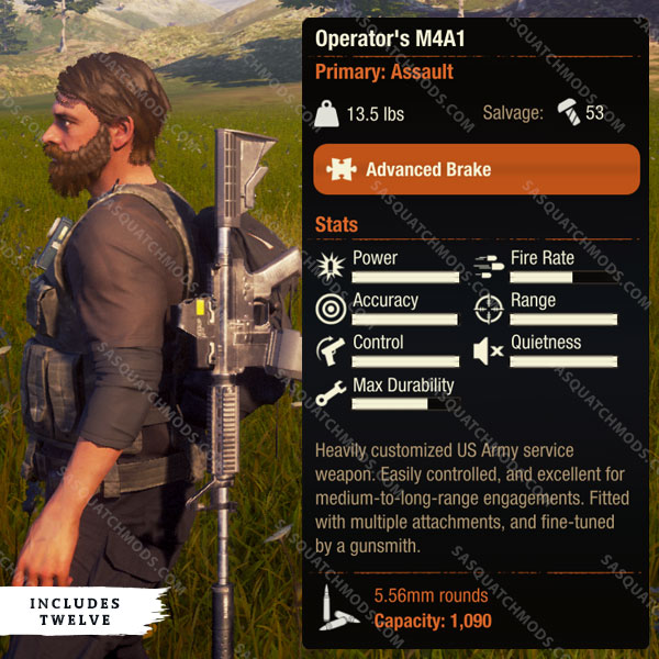 state of decay 2 operator's m4a1