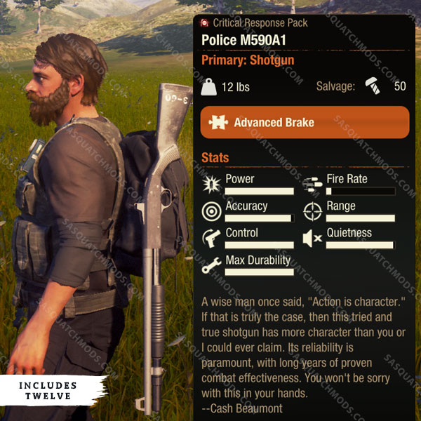 state of decay 2 police m590a1 shotgun